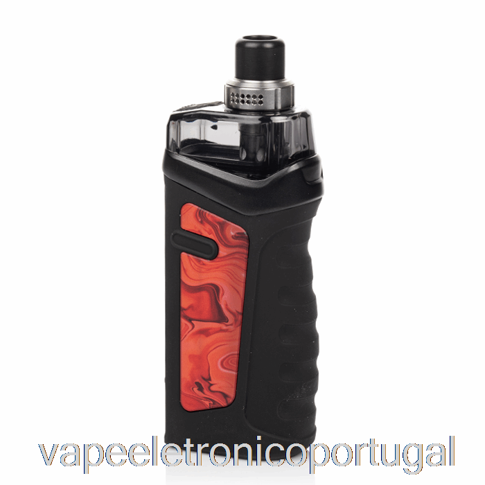 Vape Eletrônico Vandy Vape Jackaroo 70w Pod Mod Kit Haze Red